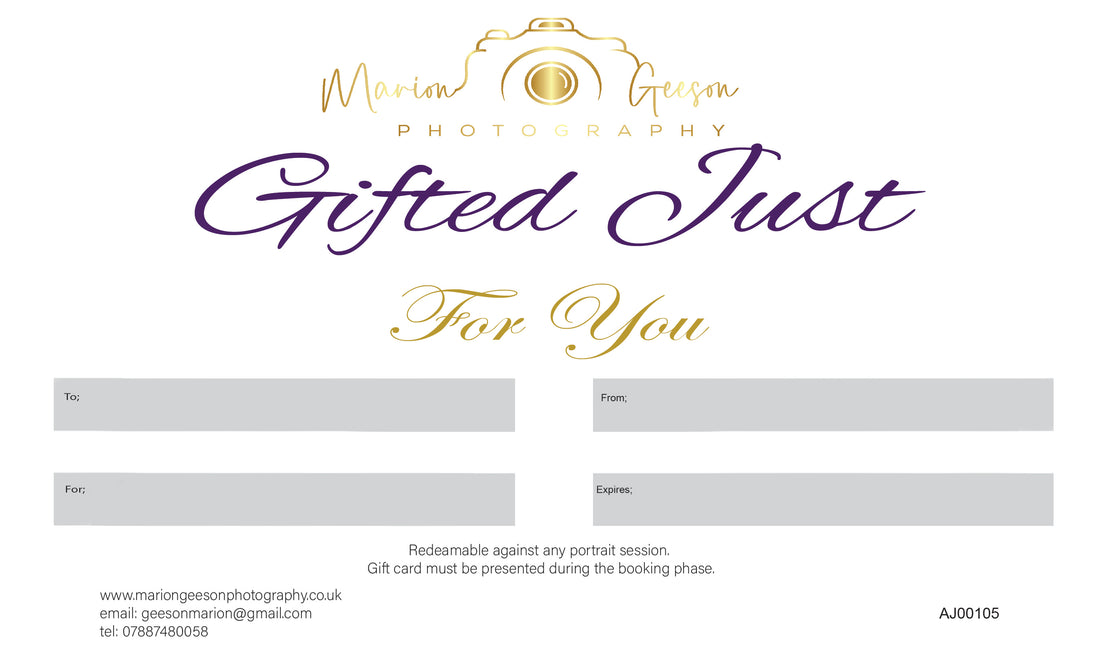 Give the Perfect Gift with a Marion Geeson Photography Gift Voucher!