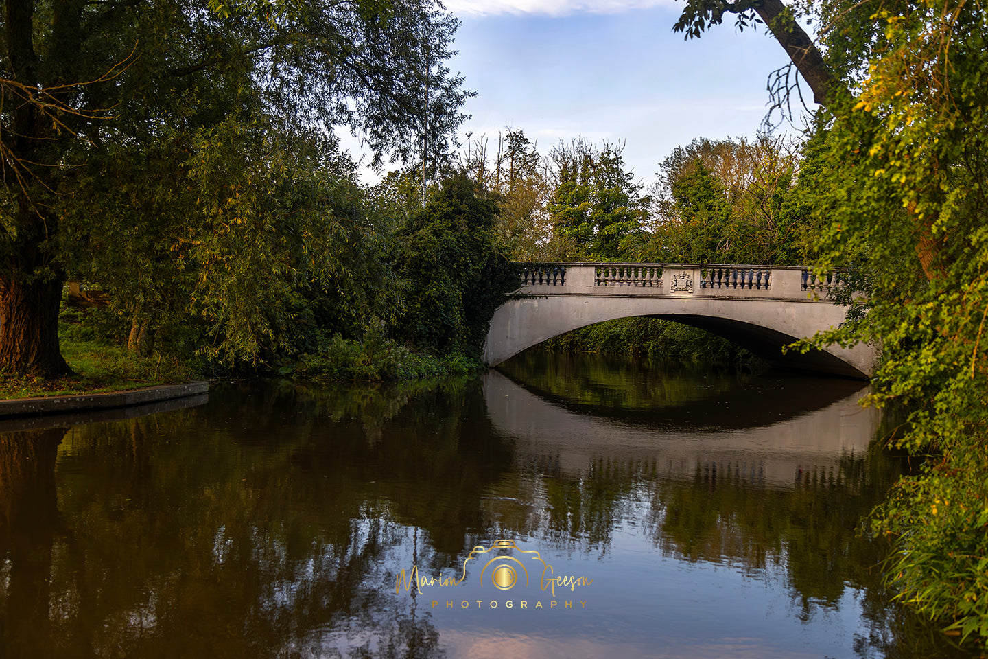 Cambridge stone bridge.